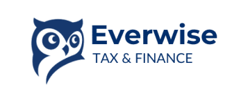 The official Everwise Tax & Finance logo, featuring our signature navy owl.